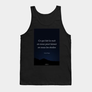 Quote from Victor Hugo on happiness Tank Top